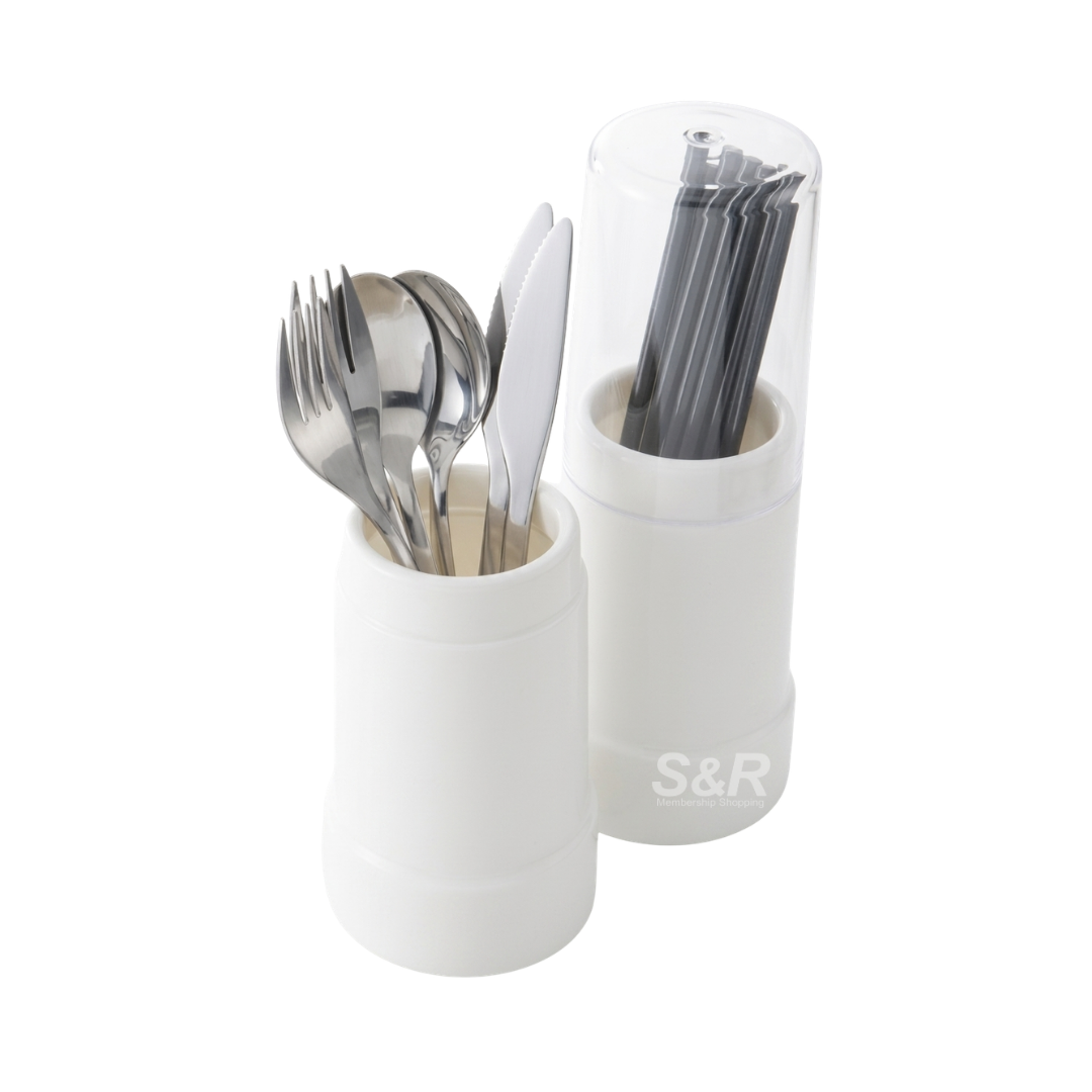 Like-It Cutlery Stand with Cover